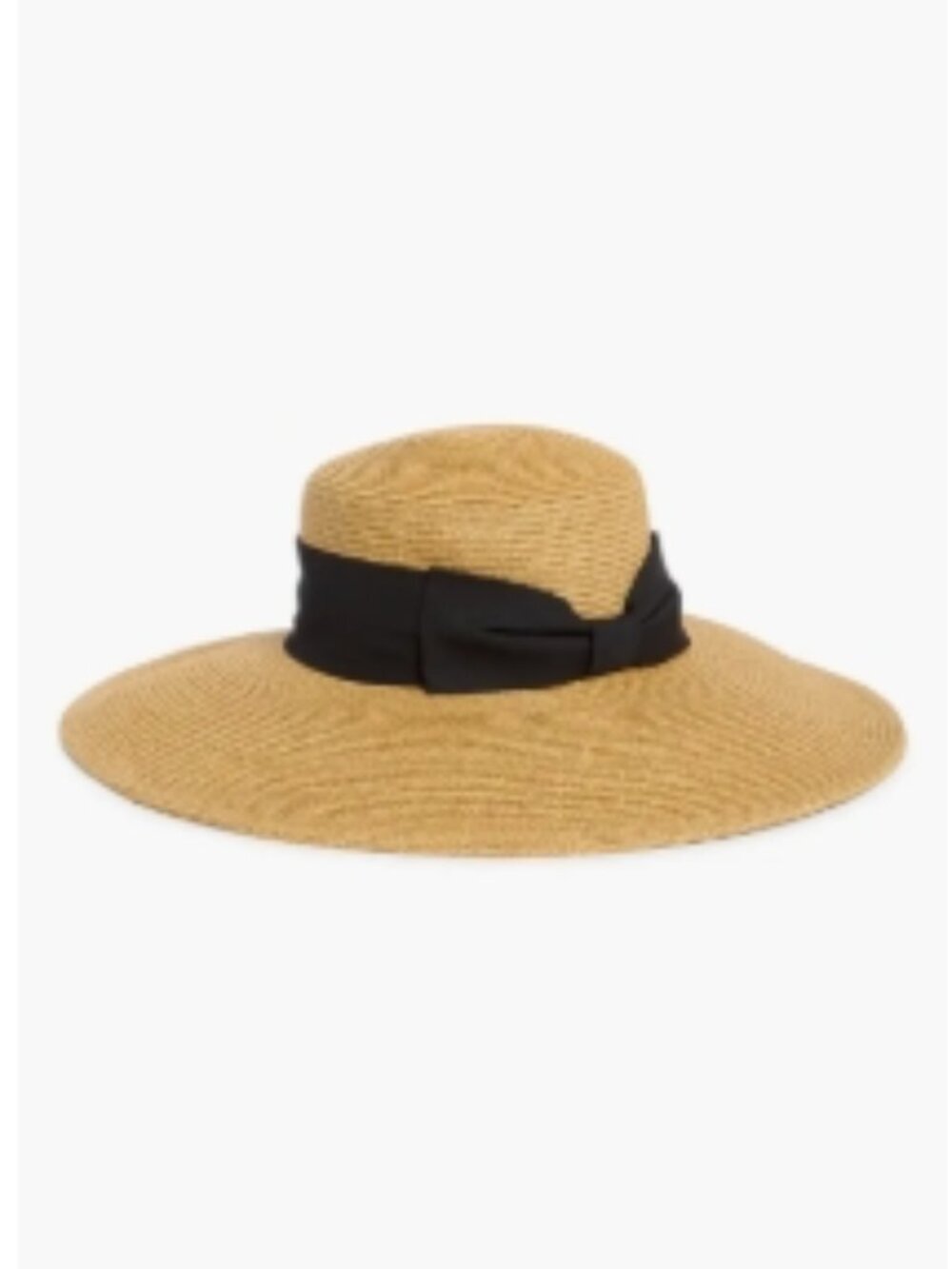 Nordstrom Rack — Floppy Bow Sun Hat Color: Dark Natural Size: One Size Condition